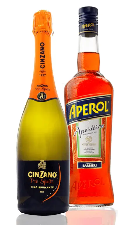 Kit Aperol Spritz – 1 Aperol 750 ml + 1 Espumante Italiano Cinzano Pro-Spritz 750 ml