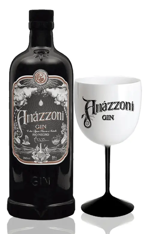 Gin Amázzoni Rio Negro 750 ml com Taça