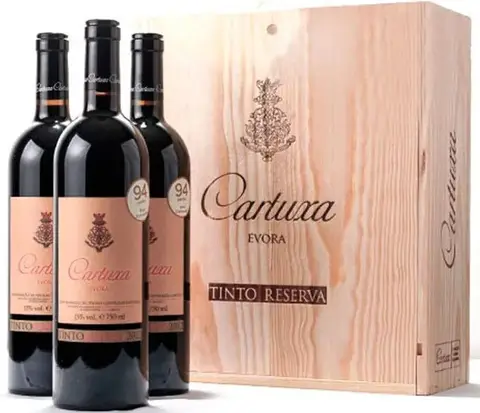 Kit 3 Vinho Cartuxa Reserva 750 ml – Caixa Madeira
