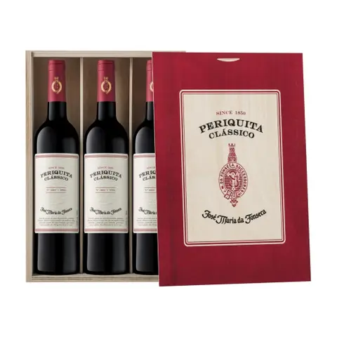Kit 3 Vinhos Periquita Clássico 750 ml – Cx Madeira