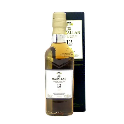 Miniatura Macallan Sherry Oak 12 Anos 50ml