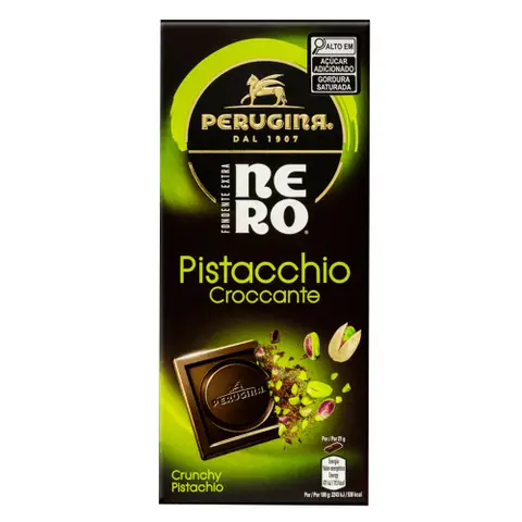 Chocolate Amargo com Pistache Caramelizado Perugina Nero 85g
