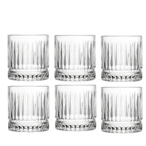 Kit 6 Copos Cristal Deli Diamante 330Ml
