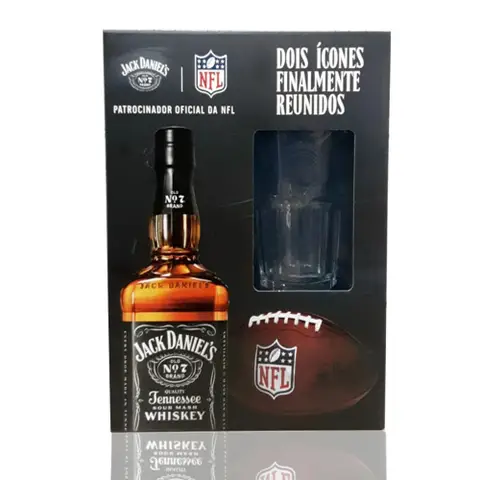Whisky Jack Daniel’s Old No.7 1000 ml Com Copo NFL