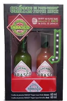Kit 2 Pimentas Tabasco c/ Suporte