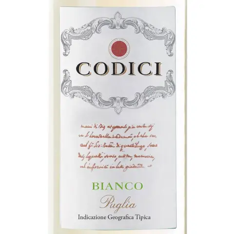 Vinho Branco Codici Puglia Bianco 750ml
