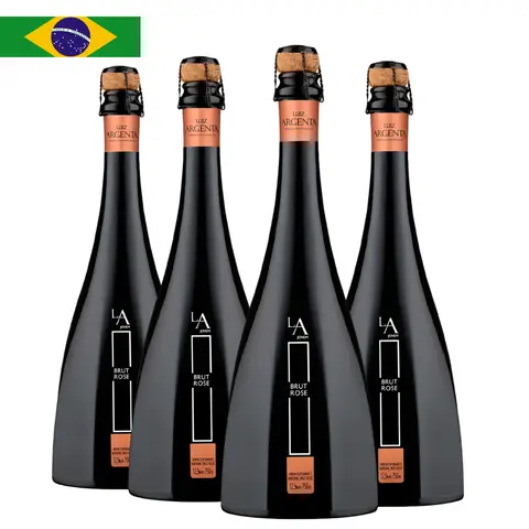 Kit 4 Garrafas Espumante Luiz Argenta Jovem Brut Rosé 750ml