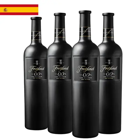Kit 4 Garrafas Vinho Tinto Freixenet Sem Álcool 750ml