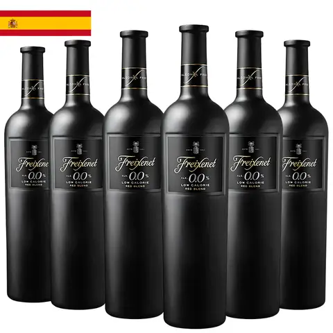 Kit 6 Garrafas Vinho Tinto Freixenet Sem Álcool 750ml