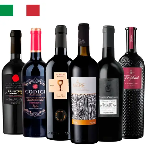 Combo Primitivo Italiano 6 Garrafas