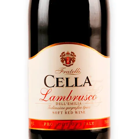 Vinho Tinto Frisante Lambrusco Cella Rosso 750ml