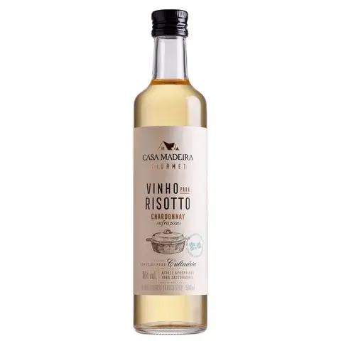 Vinho Branco Casa Madeira para Risotto Chardonnay 500ml