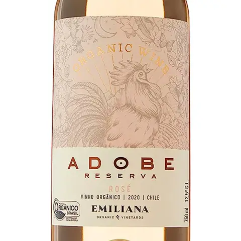 Kit 3 Garrafas Vinho Rosé Adobe Reserva Rosé Orgânico 750ml