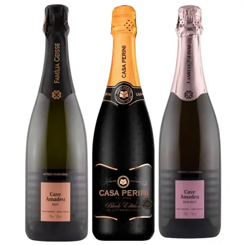 Combo 3 Espumantes Brancos e Rosés 750ml