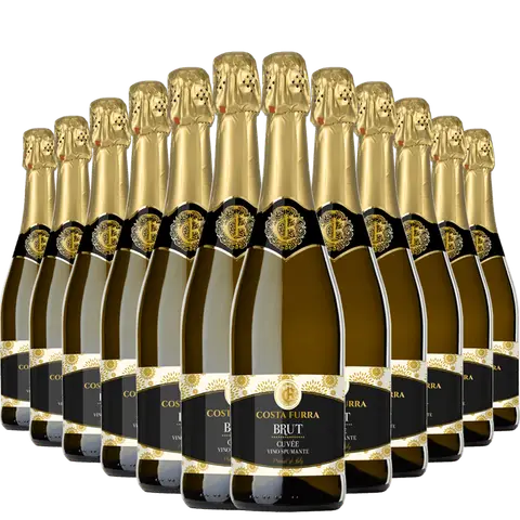 Kit 12 Garrafas Espumante Costa Furra Brut