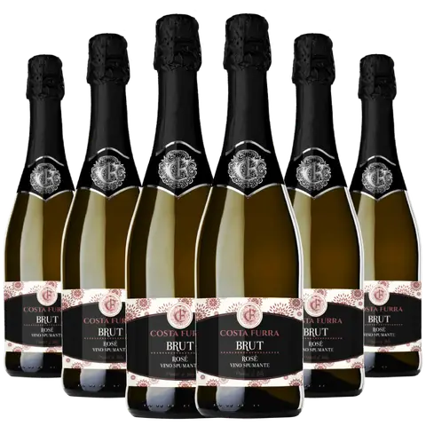 Kit 6 Espumantes Costa Furra Brut Rosé
