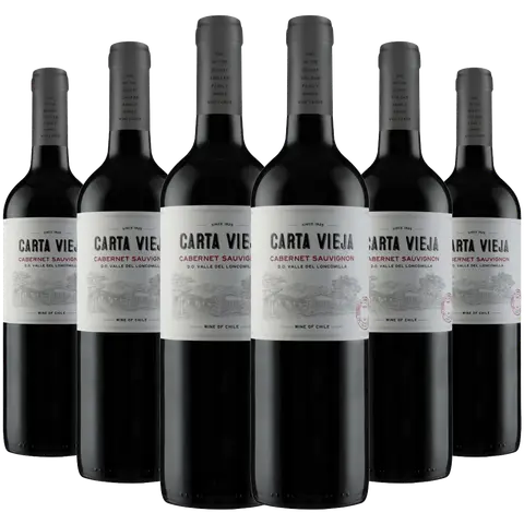 Kit 6 Garrafas Carta Vieja Cabernet Sauvignon