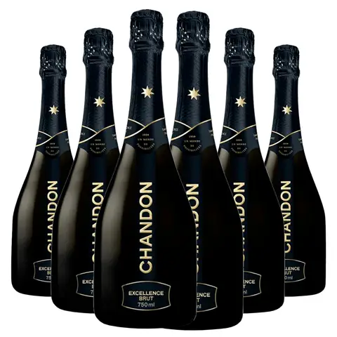 Kit 6 Garrafas Espumante Chandon Excellence Brut