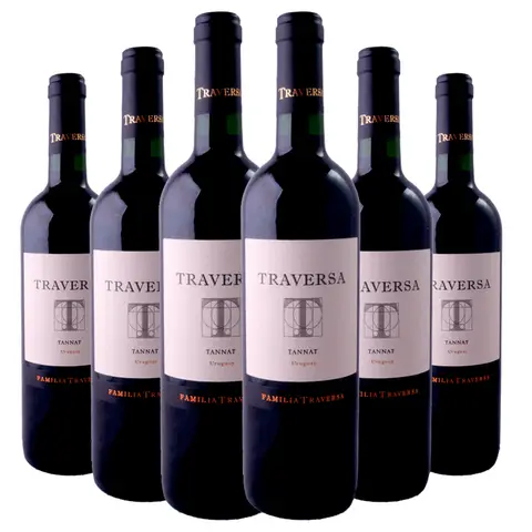 Kit 6 Garrafas Uruguaio Traversa Tannat