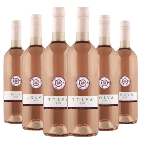 Kit 6 Garrafas Vinho Tolva Merlot Rosé