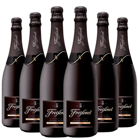 Kit Caixa Fechada 6 Cava Freixenet Cordon Negro Brut
