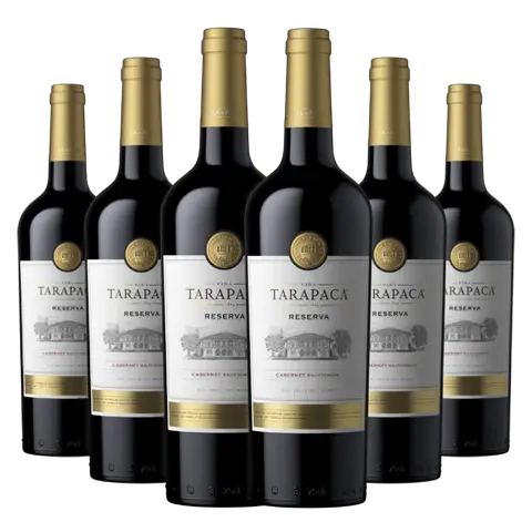 Kit Caixa Fechada 6 Garrafas Tarapacá Reserva Cabernet Sauvignon