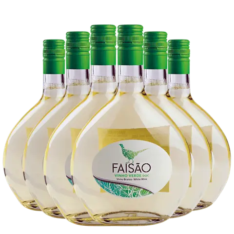 Kit Caixa Fechada 6 Garrafas Vinho Verde Faisão D.O.C.