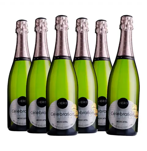 Pack 6 Espumantes Ponto Nero Live Celebration Moscatel 750ml